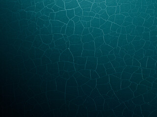 Beautiful Abstract Grunge Decorative Navy Turquoise Dark Stucco Wall Background. Art Rough Stylized Texture Banner With Space For Text
