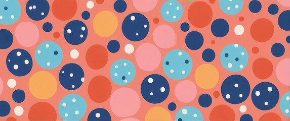 abstract colorfull dots and circle background