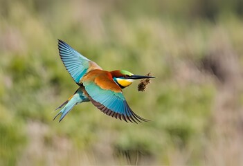 Obraz premium bee eater perched on a branch