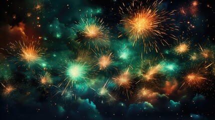 Fototapeta premium fireworks that say it all are fireworks
