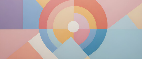 Obraz premium illustrazione con elementi geometrici a tema astratto contemporaneo