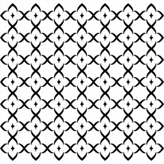 Unusual and seamless unique star design pattern. Used for design surfaces, fabrics, textiles.