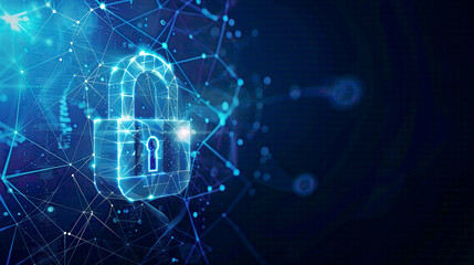 Obraz premium Cybersecurity and future technology concept network protection and web services for business secure connections and digital locks 