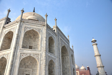 Taj Mahal is the most famous landmark in Agra, India