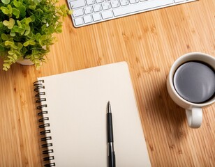 コーヒーを飲みながらノート片手に調べ物