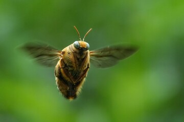 Fly bee tropical carpenter bee xylocopa latipes