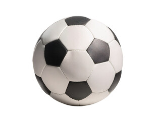 Fototapeta premium Soccer football ball isolated cutout on transparent background, 3d illustration.
