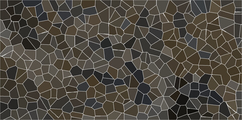 soft golden Broken Stained-Glass Background with white lines Seamless pattern with 3d shapes vector Vintage abstract mosaic pattern. colorful polygonal design pattern, which consist of triangles.