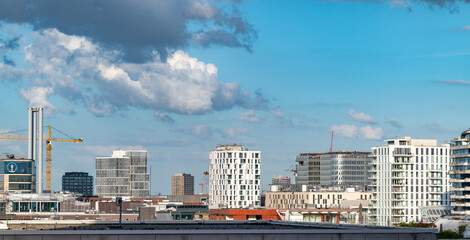  Modern Urban Skyline with Clouds , Hamburg, Germany
