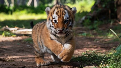 Obraz premium tiger in the zoo