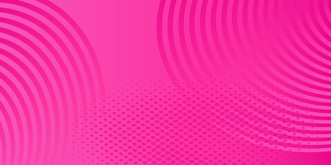 Hot pink trendy background banner. Abstract design wallpaper for template social media. Valentines day concept