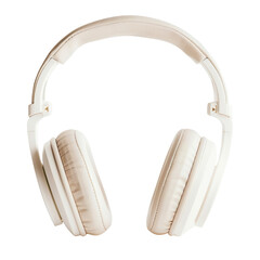 High-quality white over-ear headphones providing excellent sound isolation and comfort, perfect for...