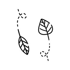Autumn leaf vector isolated
