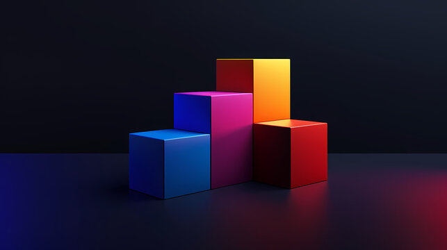 Bar pattern, representing sales and growth trends