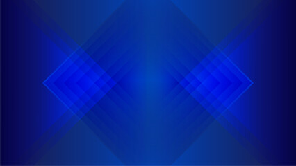 Abstract blue background with square geometric shapes and lines, concept, ideas