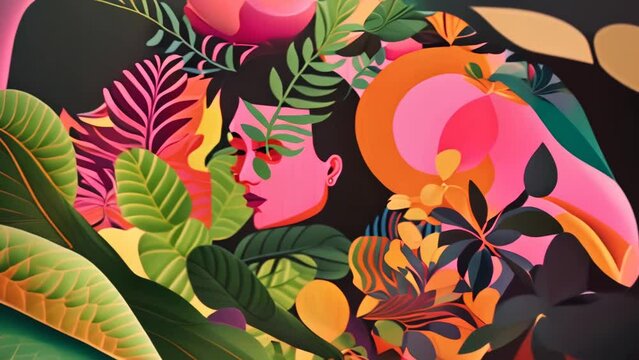 background with flowers