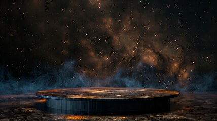 Cosmic Mirage: Stars and Galaxies in Mystical Nightscape, 宇宙の蜃気楼が星と銀河で神秘的な夜景を描く.Generative AI