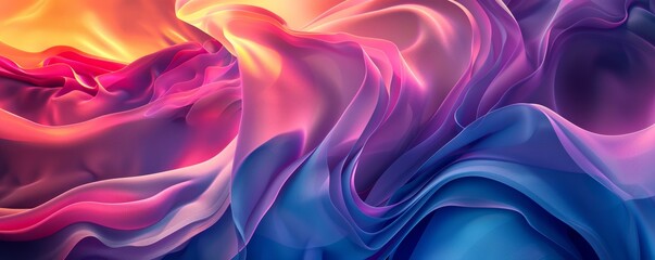 Obraz premium Abstract forms with a gradient fill