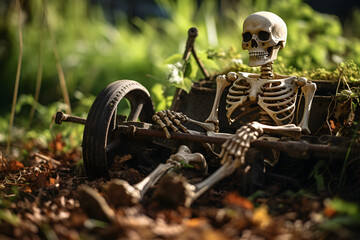 skeleton archeological find bones