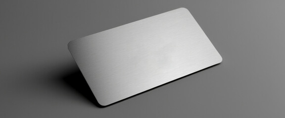 3D rendered horizontal Business Minimalist card mockup matte