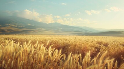 Fototapeta premium A thriving wheat field