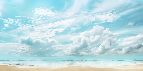 Obraz premium Fondo de un cielo azul y el mar de ida 