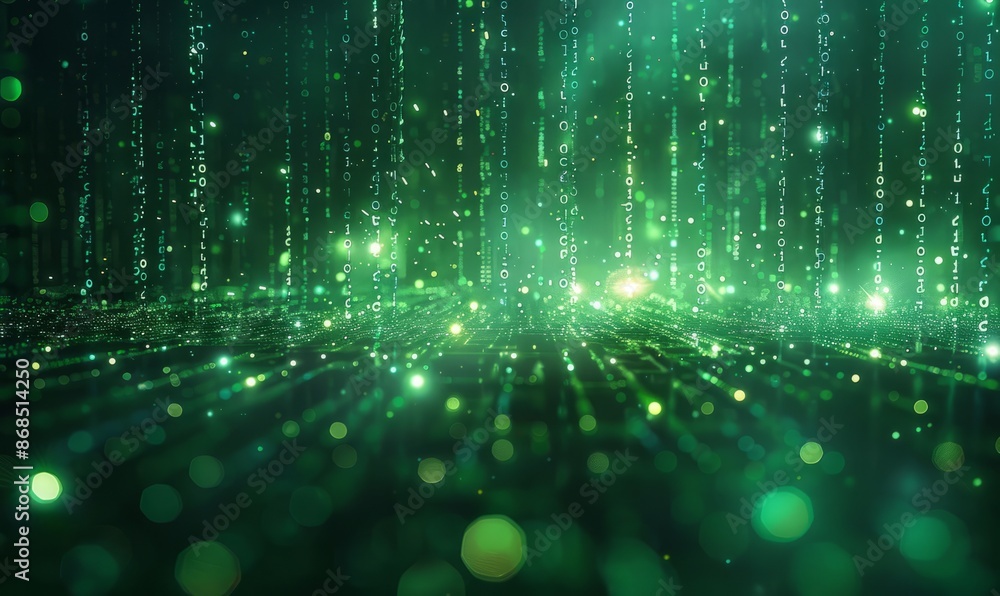 Aufkleber digital matrix code background