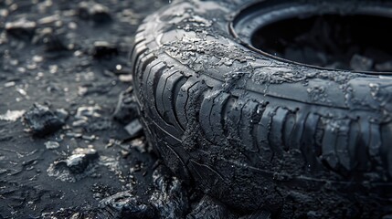 dirty Car tyre