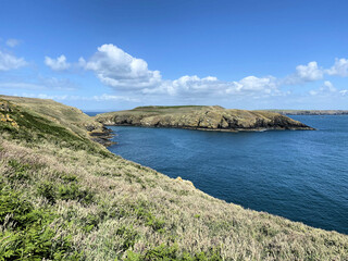 A view of the South Wales Coast at Skomer Island