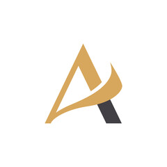 Letter A logo vector template element