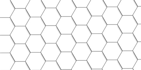 196Abstract hexagon white background with shadow .white background Futuristic blue neon honeycombs. Modern technology design. Vector illustration.	

