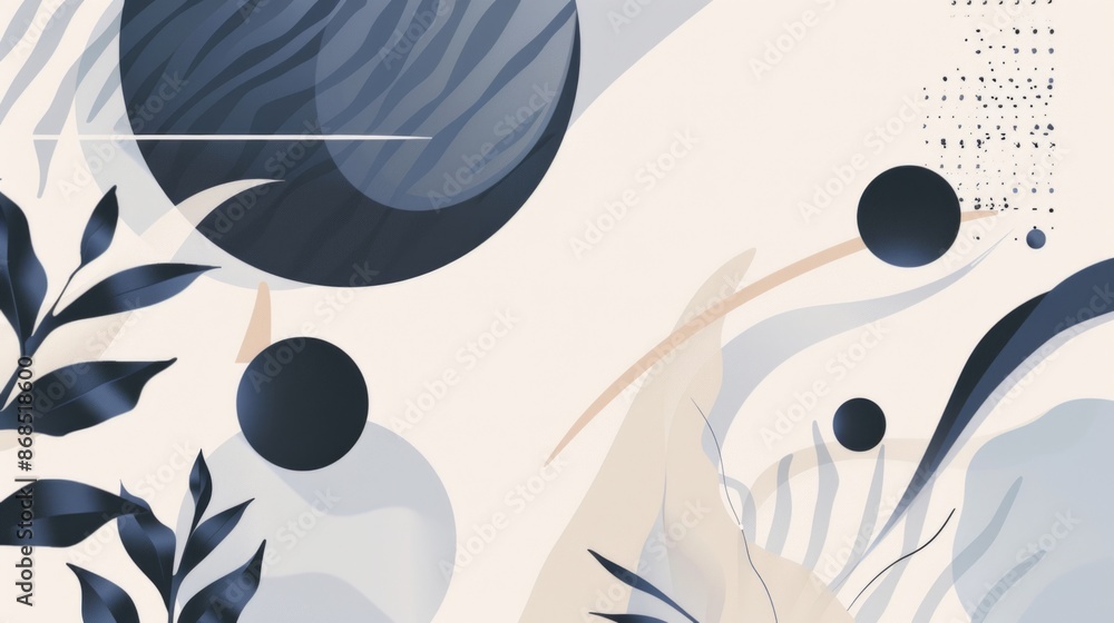 Poster produce a minimalist vector frame with clean lines and simple shapes, using a monochromatic color sc