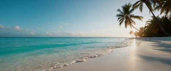 summer vacation concept travel 8k high detail Empty pristine bea