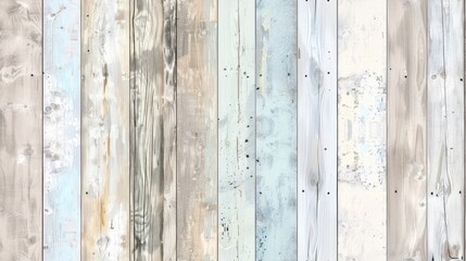 Various natural wood planks with different shades and textures forming a seamless pattern. Perfect for rustic, vintage, and natural-themed designs.