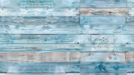 Blue wooden planks with a distressed, weathered look forming a seamless pattern. Great for coastal, rustic, and nautical-themed designs.