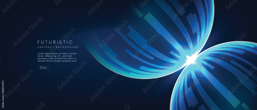 Poster futuristic technology abstract background. abstract futuristic curve digital line design.modern futu