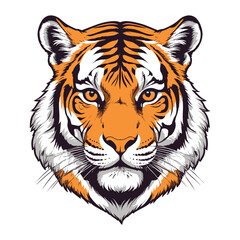 Tiger Head Vintage Engraved Illustration