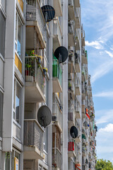 Typical low income block housing in Utrecht, the Netherlands  