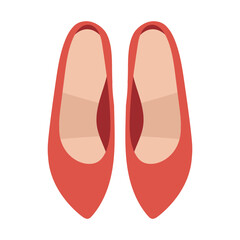 赤いハイヒールのイラスト