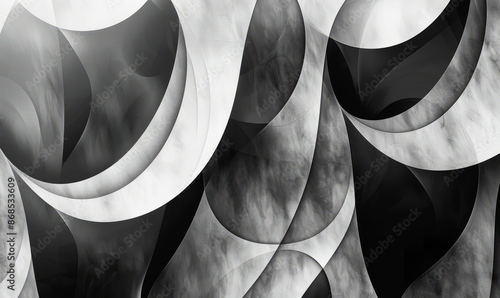 Poster minimalist abstract pattern in grayscale