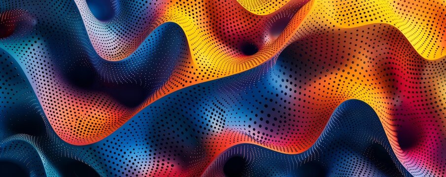 Colorful geometric designs in motion