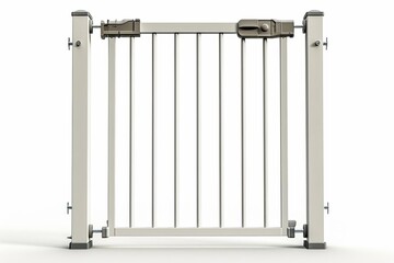 Expandable Baby Gate. The gate expands to fit openings from 29.5 to 41.5 inches wide, white...