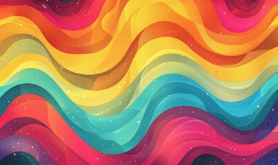Digital wave pattern in vibrant colors