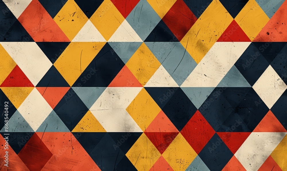 Aufkleber minimalist triangle pattern background
