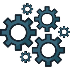 Linal colour fill flat phone icons