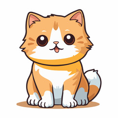 Obraz premium cat sticker picture colorful style