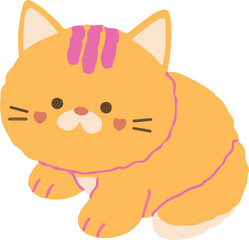 cat funny style vector design