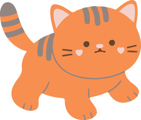 cat funny style vector design