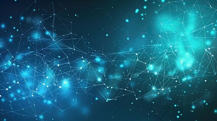 High tech technology geometric and connection system background