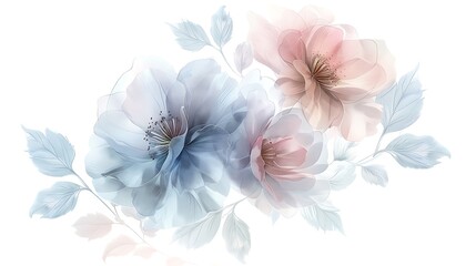 Delicate Watercolor Floral Bouquet